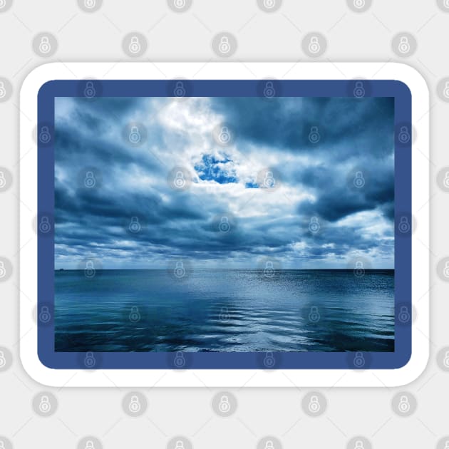 Storm Rolling In Sticker by Rosemarie Guieb Designs